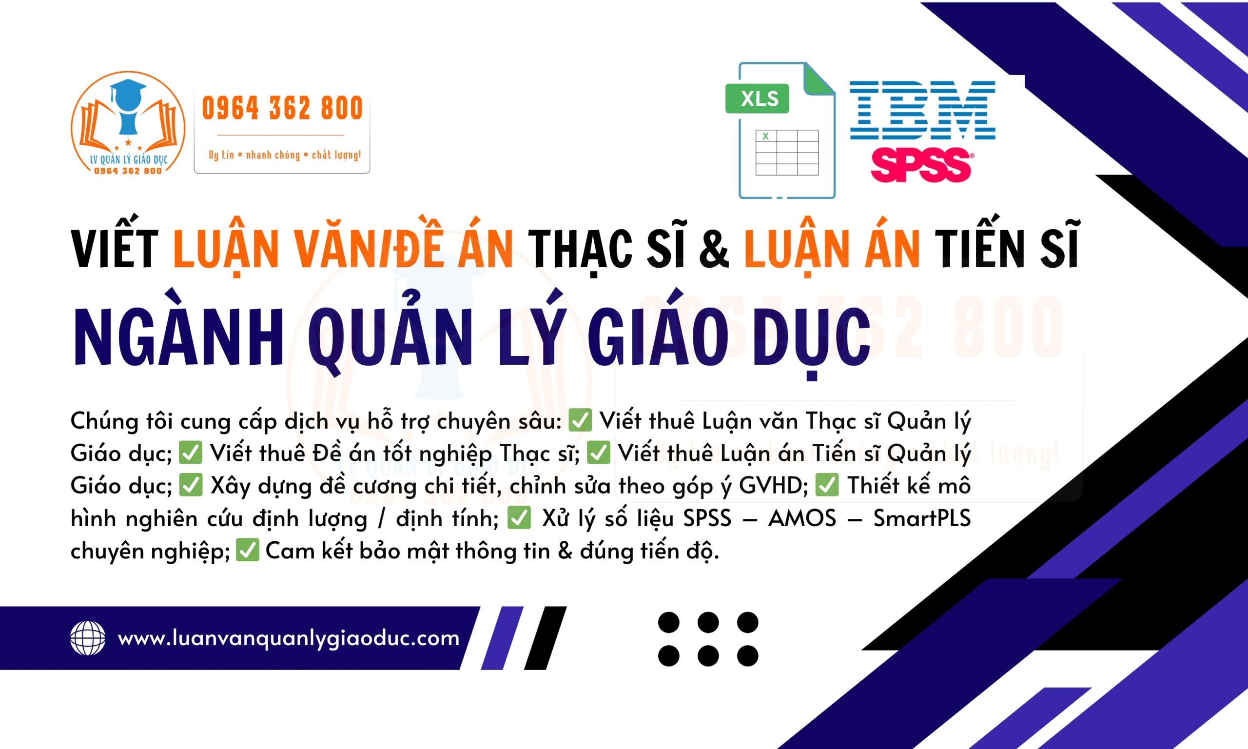 Dịch vụ Viết Thuê Luận văn, Đề án Thạc sĩ và Luận án Tiến sĩ Ngành Quản lý Giáo Dục năm 2026